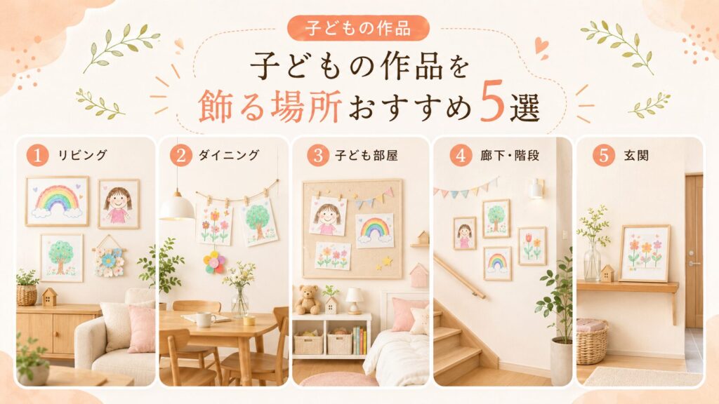 子どもの作品を飾る場所おすすめ5選
