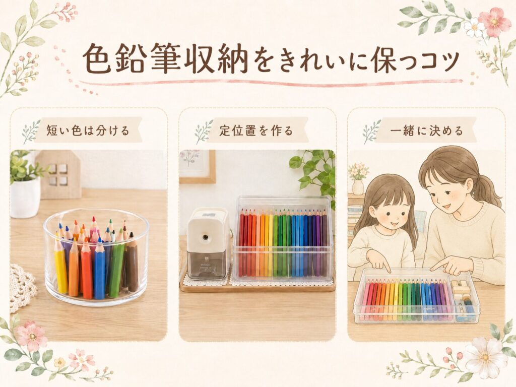 色鉛筆収納をきれいに保つコツ