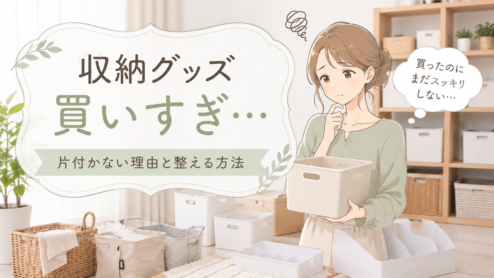 収納グッズを買いすぎた…片付かない理由と増やさずに整える方法
