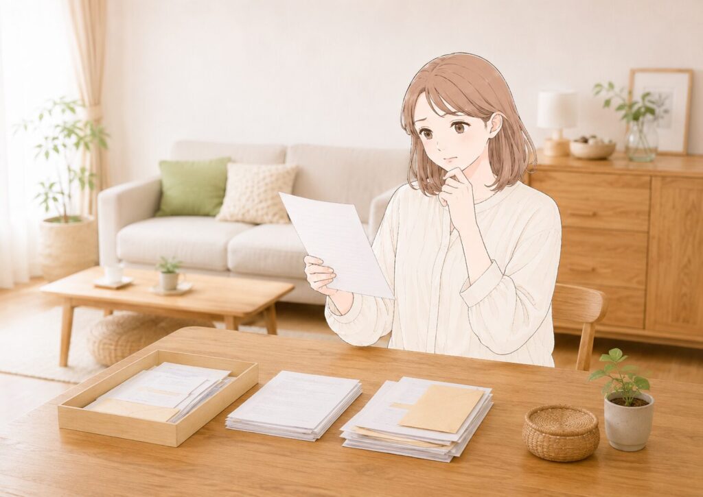 捨てるか迷う書類の分け方