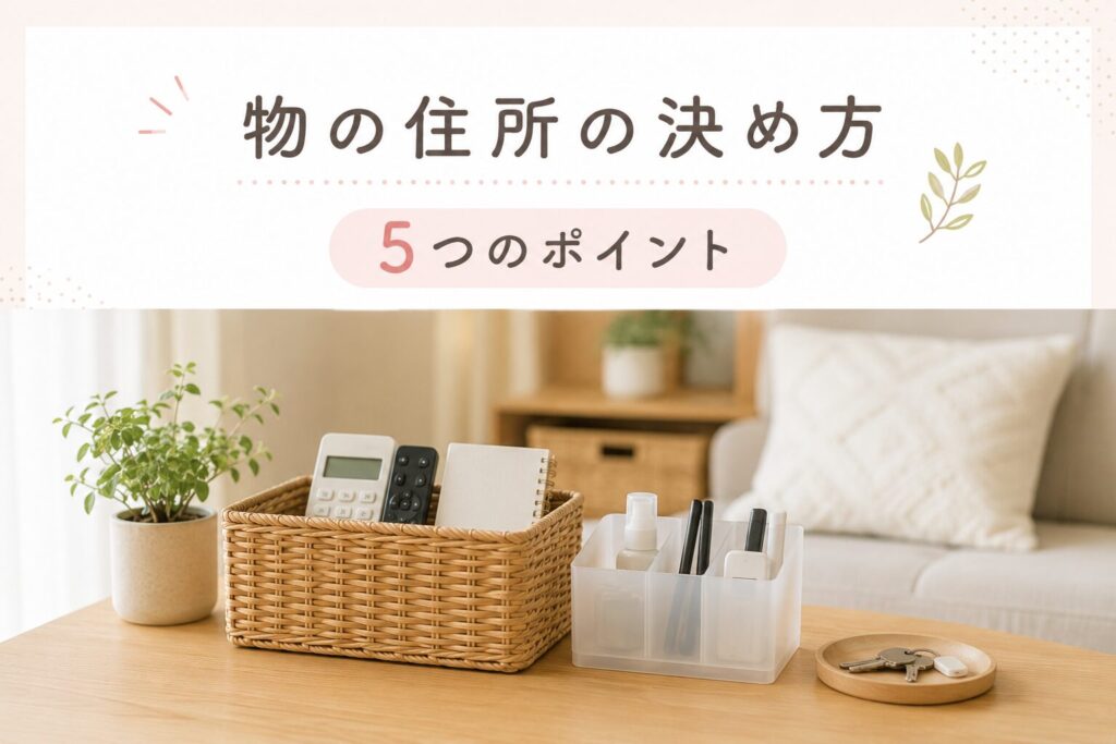 物の住所の決め方