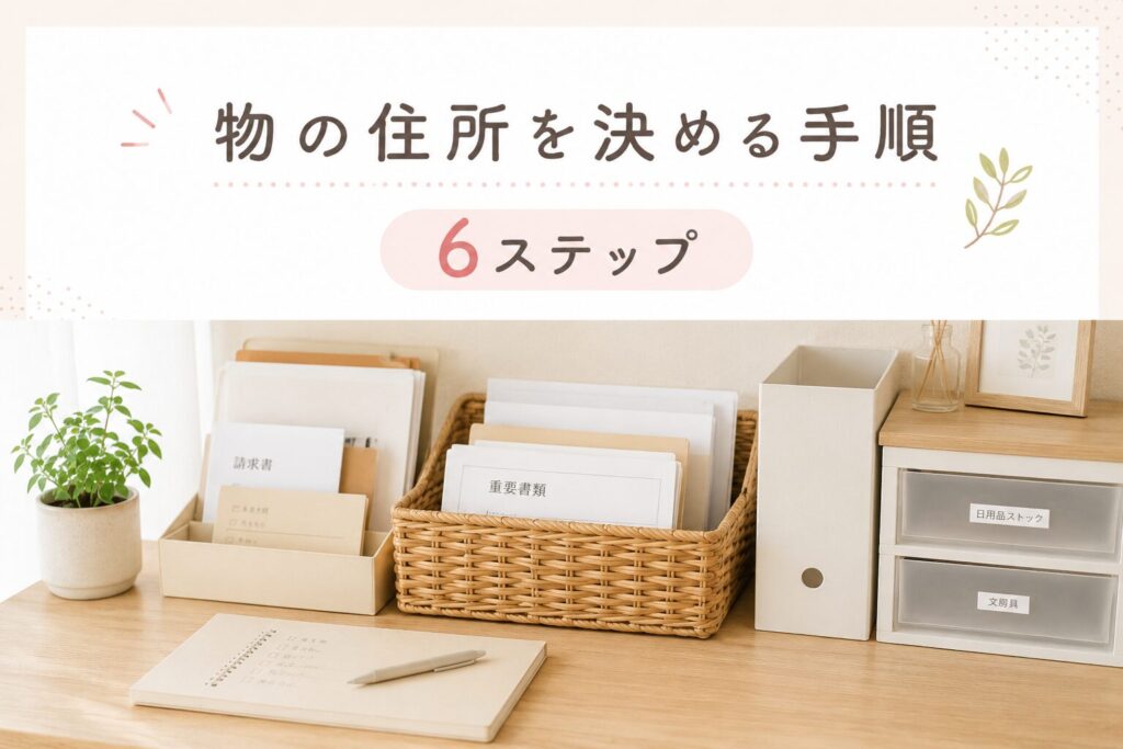 物の住所を決める手順
