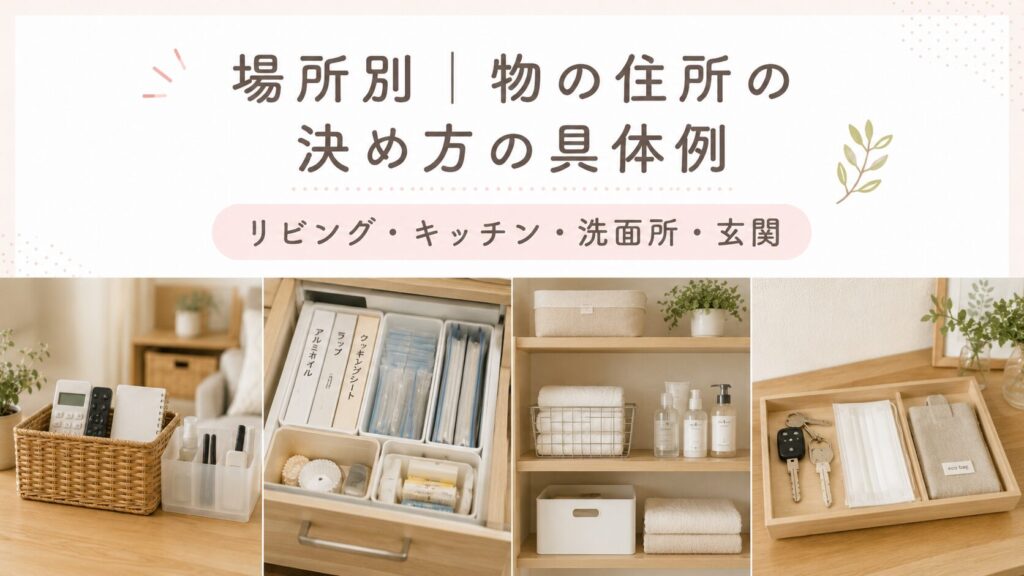 場所別｜物の住所の決め方の具体例