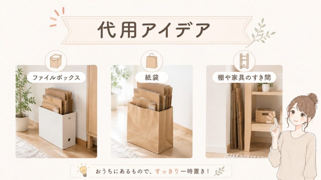 段ボールストッカーの代用アイディア