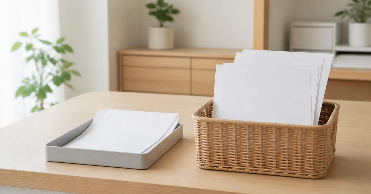 捨てるか迷う書類は一時保管に分ける